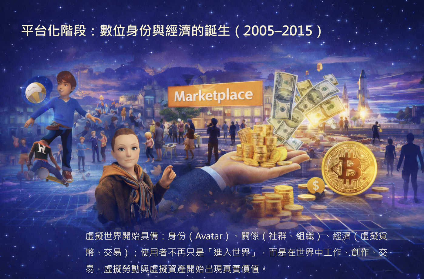 平台化階段：數位身份與經濟的誕生（2005–2015）